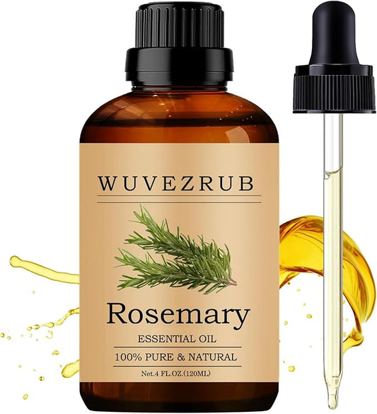 Rosemary Essential Oil 120ML, 100% Pure and Natural - Aromatherapy Diffuser - 4 Fl Oz