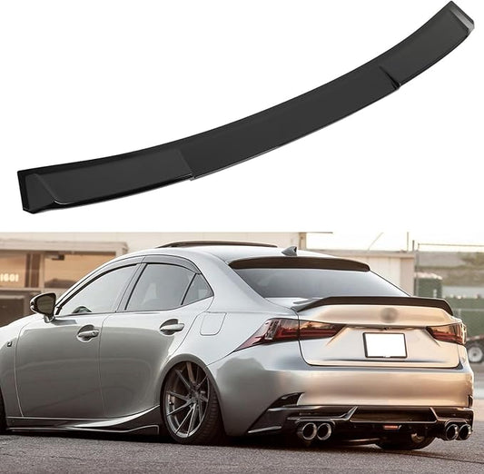 SCITOO Glossy Black Stickers Roof Spoiler Body Kit Compatible with 2014-2019 for Lexus IS250 IS350 IS200t IS300 Rear Window Roof Spoiler Splitter Chin Exterior Diffuser
