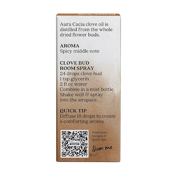 Aura Cacia Essential Oil, Clove Bud, 0.5 Ounce