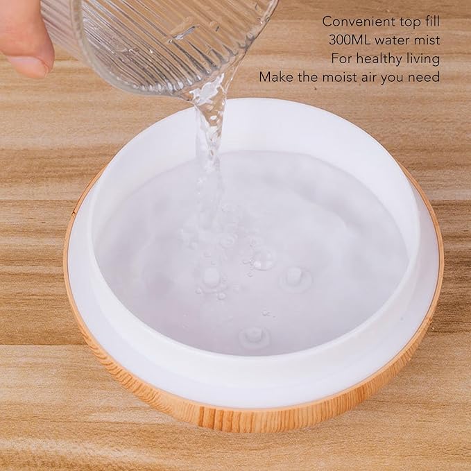 300ml Mini Humidifier,Low Noise Aroma Air Diffuser Humidifier with USB Design,Desktop Noiseless Air Purification Cool Mist Humidifier for Home car Bedroom Office(Amber)