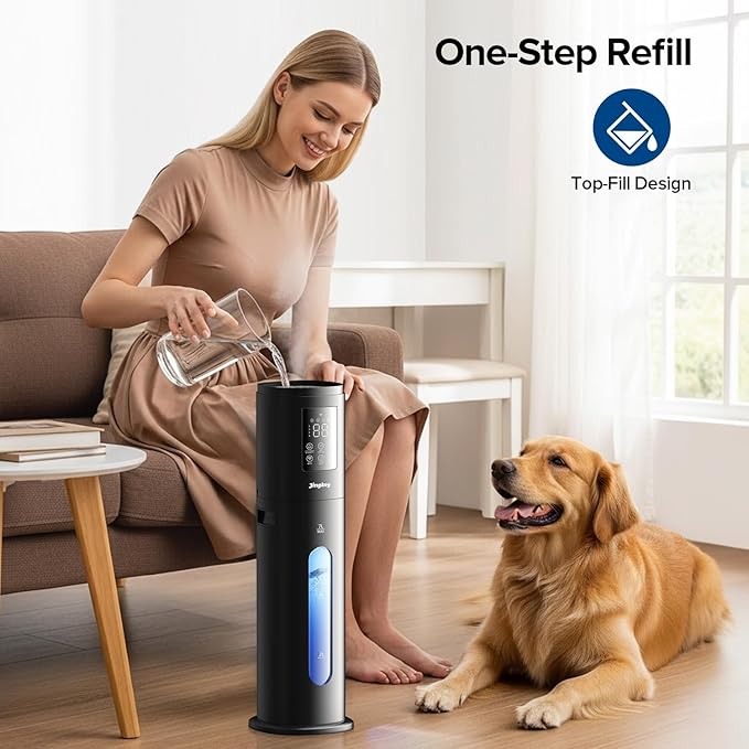 Humidifiers for Bedroom Large Room with Smart App & Remote Control, 7L/1.85Gal Large Humidifier, 4 Mist Levels Room Humidifiers for Home Crow
