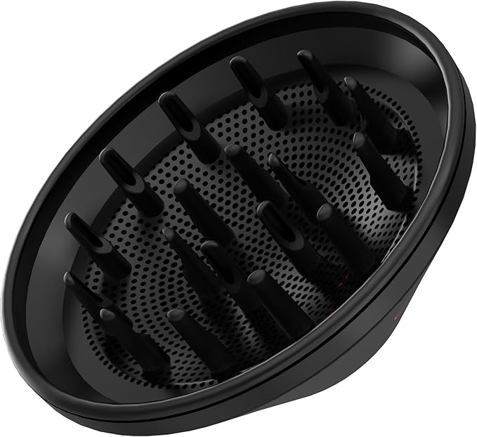 Curly Hair Diffuser Attachment by Supreme Trimmer | Adaptable for Blow Dryer SHD347 for Curly, Wavy & Natural Looking Hair | HDi300 Black