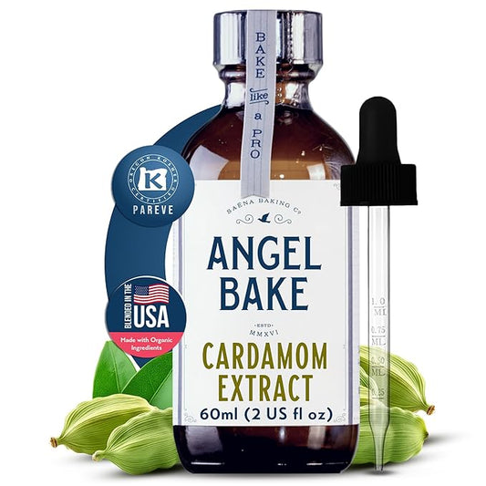 Pure Cardamom Extract for Baking and Mixology - 100 Servings Premium Natural Flavoring for Cooking, Desserts, and Beverages - Kosher, Keto Friendly, Vegan & Gluten-Free (2 Oz Extract with Latex-Free Dropper)