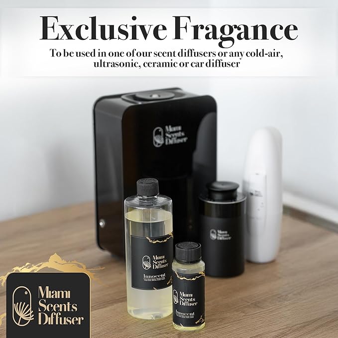 Innocent Petals Essential Oil Refill Luxury Hotel Inspired, Long Lasting Aroma for Home & Office Diffuser, 120ml Fresh Blend of Citrus, Woody, Amber, Fruity Green - Scent for Spa Wellness Aromatherapy