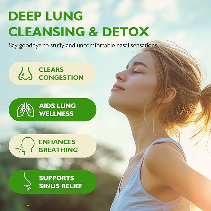 Herbal Diffuser Pen with Mullein, Thyme, Mint Extracts for Lung Cleasing Breathing, Relaxation, Stress Relief, 600 Uses (Acrylic, 1)