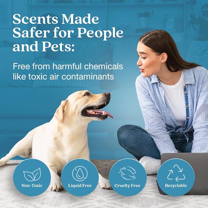 Enviroscent Non-Toxic Air Freshener Plug Hub® Warmer Refillable Kit - Refillable Plug-in Air Freshener - Home Fragrance Lasts Up to 45 Days - Mother’s Day Gift for Mom - Spring Water & Lotus Scent