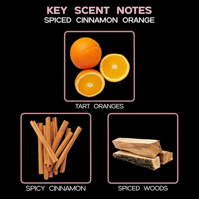 LOVSPA Spiced Orange Diffuser Oil - Holiday Essential Oils for Diffuser Refill & Air Freshener Room Spray - Long-Lasting & Natural Home Fragrance, Scented Oil for Diffusers, USA Made, 4oz