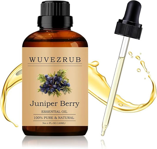 Juniper Berry Essential Oil 120ML - 100% Pure and Natural Oils for Aromatherapy Diffuser - 4 Fl Oz/Juniper Berry