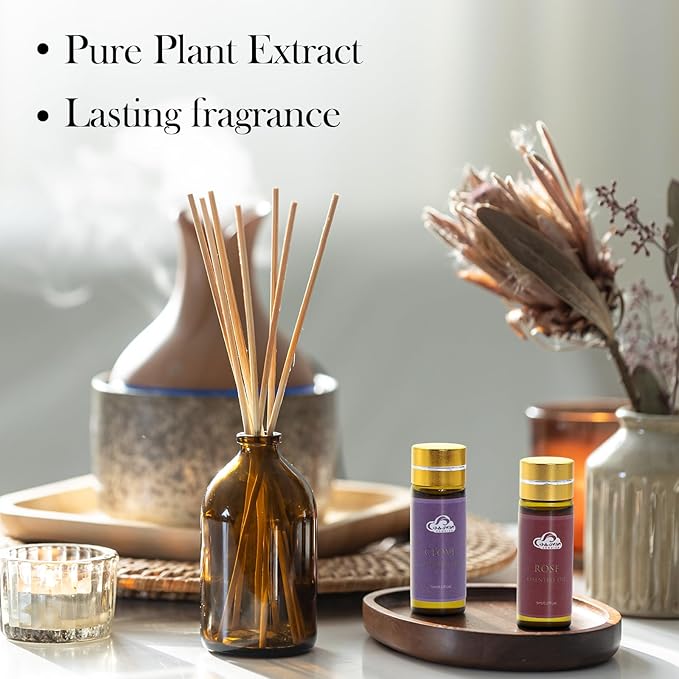 Essential Oils Set, 14 Pcs Fragrance Oils for Skin, Diffusers for Home, Laundry, Fragrance, Candle Making - Tea Tree, Rosemary, Lavender, Vanilla, Eucalyptus and More
