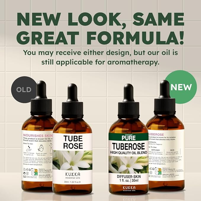 100% Pure Tuberose Oil - 1 Fl Oz Tuberose Essential Oil for Hair, Skin, Diffuser, Aromatherapy & DIY Soap Making Scent