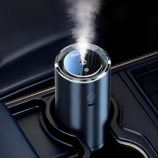 Smart Car Air Fresheners, Car Diffuser Air Freshener Long Lasting with 100 ML (3.5oz) Essential Oil, Aromatizante Para Carro with Five Modes, RGB Music Syncing Light, Auto On/Off, Vanilla Cream