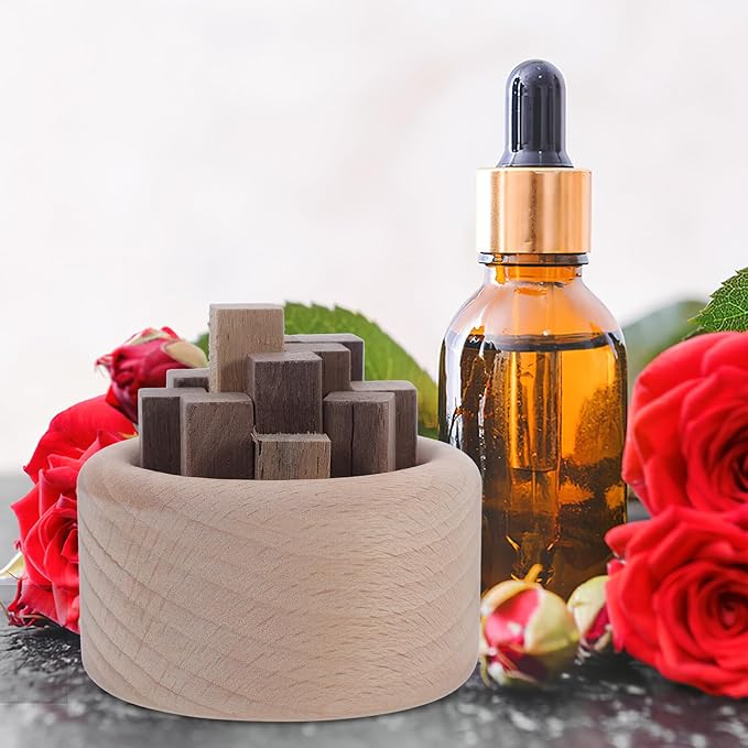 Wood Diffuser Ornament for Aromatherapy Home Decor Living Woodpile Design Essential Oil Diffuser Office and Bedroom Fragrance Enhancer Decorative and Practical