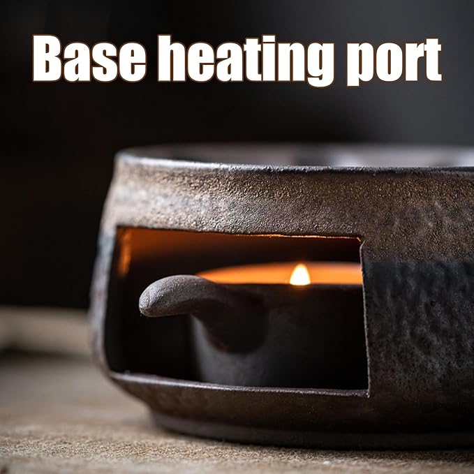 Ceramic Aromatherapy Stove Essential Oil Burner Handmade Zen Incense Burner Kit Candle Wax Melts Warmer Zen Santo Diffuser for Home Fragrance, Meditation, Relaxation & Bedroom