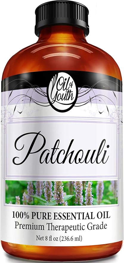 Oil of Youth Patchouli Essential Oil 8 fl oz for Aromatherapy