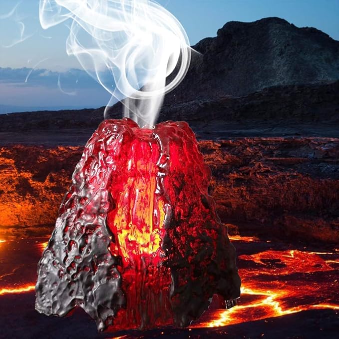 Volcano Ultrasonic Essential Oil Aromatherapy Diffuser Gifts for Boys Girls Women Men Kids Home Room Decor Living Room Office Night Light for Bedroom