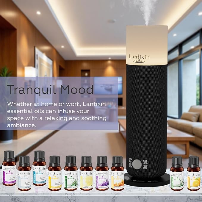 Lantixin 100% Pure Eucalyptus Essential Oil – Natural Undiluted Scent for Diffuser – Clearing & Refreshing Home Fragrance for Ultrasonic Diffusers, Meditation & Crafting – 0.5 fl oz(Eucalyptus)