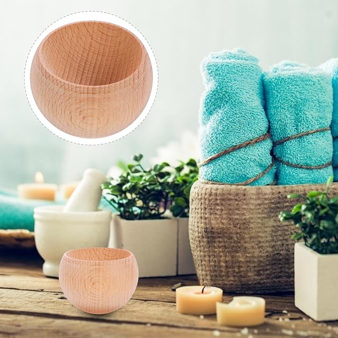 VILLCASE Wooden Essential Oil Diffuser Ball Small Beechwood Aromatherapy Perfume Diffuser for Home Office Car Fragrance