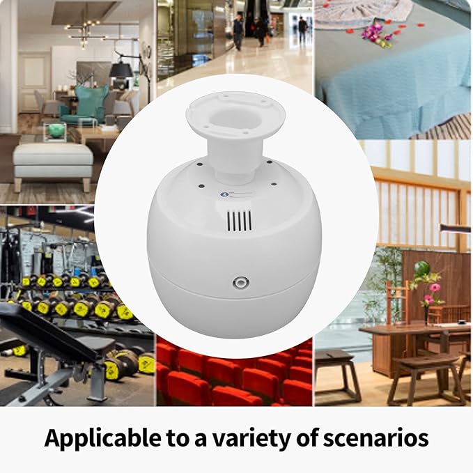 Aromatherapy Essential Oil Diffuser, Ceiling Mounted BT Aromatherapy Humidifier, Electric Scent Diffuser for Home, Hotel Lobby, Large Room (White)