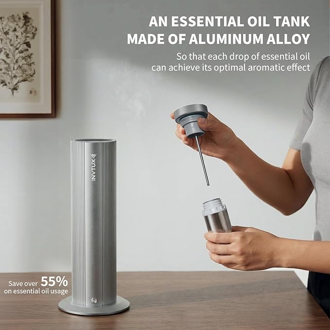 Waterless Essential Oil Diffuser Corded Diffuser with Hotel Collection Diffuser Oil, Scent Diffuser Starter Kit Cold Air Diffuser Oil Machine 1000 Sq Ft Coverage for Home Office Lobby Hotel
