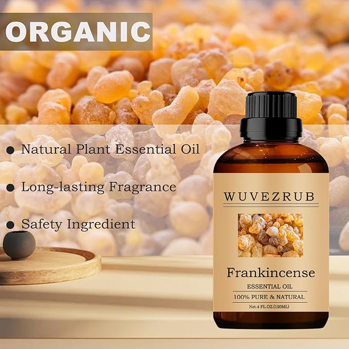 Frankincense Essential Oils 120ML, 100% Pure and Natural Essential Oil for Aromatherapy Diffuser - 4 Fl Oz/Frankincense