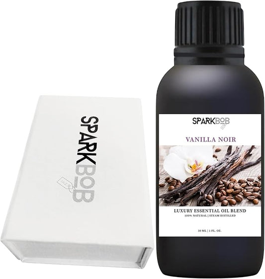 Luxury Essential Oil Blend Therapeutic Grade Aromatherapy Oil for Diffuser, Massage, Spa & Relaxation | Stress Relief & Wellness Gift Ready Packaging 1Fl Oz (Vanilla Noir)