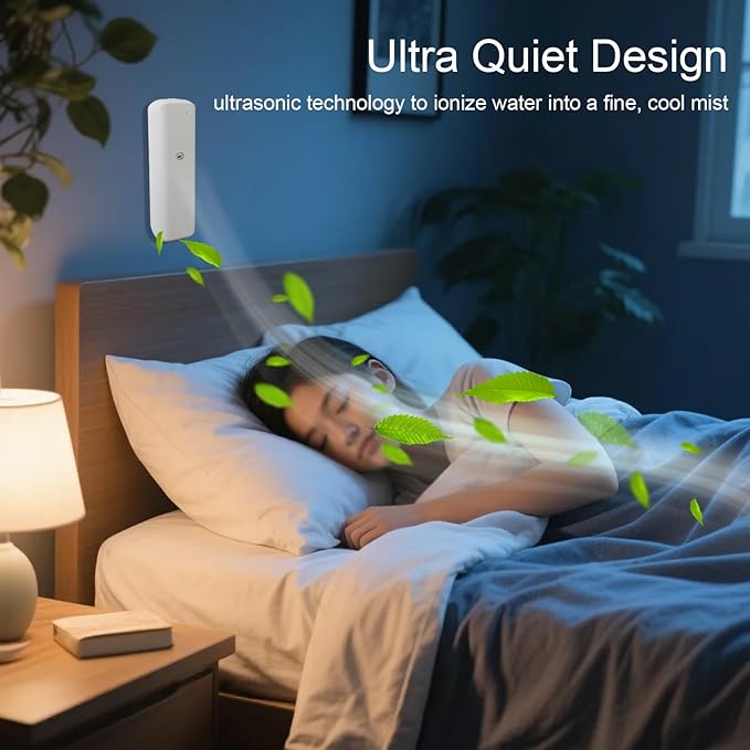 Essential Oil Aroma Diffuser,100‑240V Smart and Convenient App Control Plug in Aromatherapy Machine for Bedroom, Living,Gym,Hotel, Office (White)