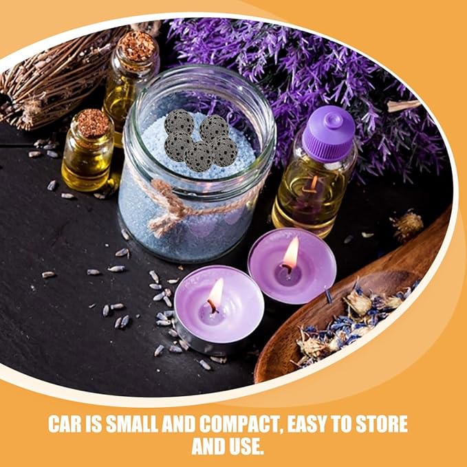 33pcs Volcanic Rock Aromatherapy Diffuser Stones Black Natural Lava Stone Decoration Car Essential Oil Fragrance Diffuser Accessories