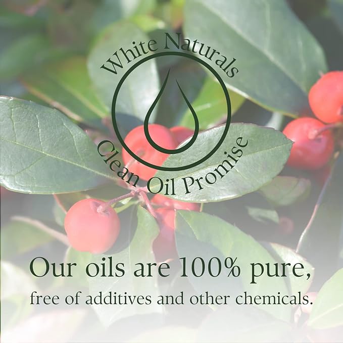 Wintergreen Essential Oil,100% Pure Natural Organic Therapeutic Grade for Aromatherapy Diffuser, Winter Green Oil for Inhalation Therapy, DIY Soap Candle Making, Refreshing, Crisp & Woodsy Scent