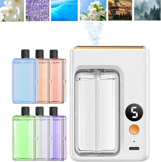 Automatic Aromatherapy Diffuser, Wall Mounted Essential Oil Diffuser, Intelligent Electric Aromatherapy Diffusers for Homee, Rechargeable 5 Mist Modes Aromatherapy Diffusers (Mix-6pcs)