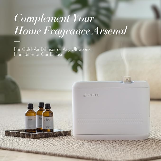JCLOUD Bluebell Reverie Essential Oil for Diffuser - Hotel Diffuser Oil & Home Luxury Scents - Pure Aromatherapy Diffuser Oil with Bluebell, Jasmine and Amber, Natural & Pet Safe - 100mL
