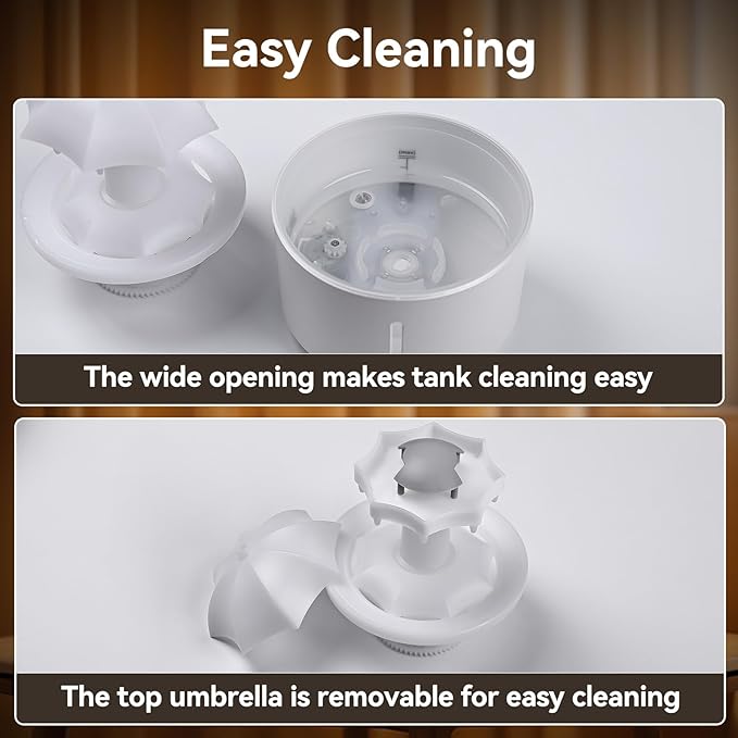 Missfly 300ml Cloud Shape Cool Mist Humidifier Diffuser, 360° Rotatable, Quiet Auto Safety Shutoff, Easy Refill Home Bedroom Office (White)
