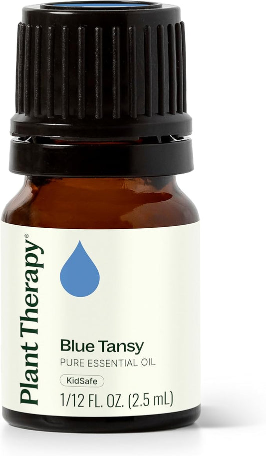 Plant Therapy Blue Tansy Essential Oil, 2.5 mL (1/12 oz), 100% Pure and Undiluted, Natural Aromatherapy for Diffuser or DIY Skincare