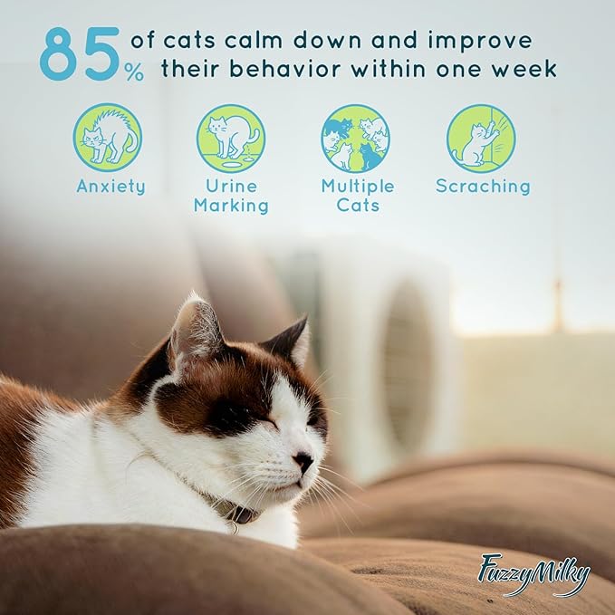 Cat Pheromone Calming Diffuser Gel, Unplugged Cordless Cat Calming, Anxiety Relief, Lasting 2 Months, Adjustable for Home,Car Travel, Scratching,Urine Marking(120 ml, 4.1 fl oz)