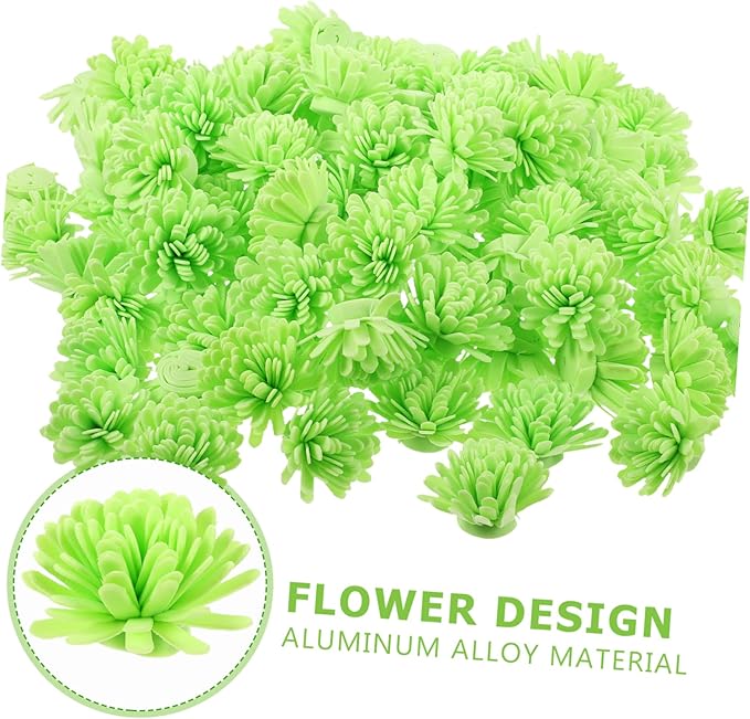 PRETYZOOM 100pcs Aromatherapy Flower Diffuser Sticks Portable Artificial Chrysanthemum Essential Oil Diffusers for Home Bathroom Bedroom Office Air Freshener Decor