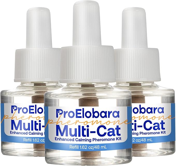 Cat Calming Pheromone Diffuser Refills: Cat Calming Pheromones Diffuser Refills - Reduces Stress & Anxiety Calming Pheromone Diffuser Refill for Cat - 3 Refills / 90 Day Supply