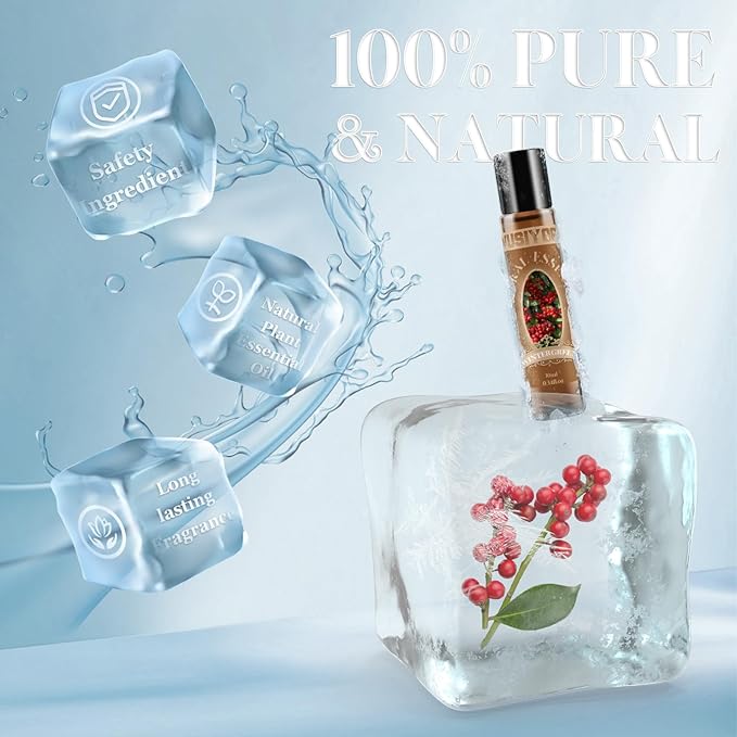 Wintergreen Essential Oil 10ML - 100% Pure and Natural Therapeutic Grade Oils for Aromatherapy Diffuser - 0.34 Fl Oz/Wintergreen
