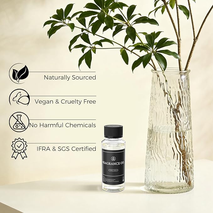 Hotel Diffuser Oil for Waterless Diffusers, Luxurious Relaxing Aromatherapy Scent Essential Oil with Cardamom, Cedar & Sandalwood, 4 Fl Oz, 120 ML, Essence of Self