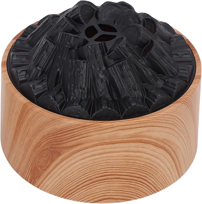 Zerodis Diffusers for Essential Oils Diffusers Powered Mini Humidifier with Mystical/Fantasy Effect Dual Mist Modes and Super Quiet Operation Under 35dB for Home Bedroom Office (Light Wood Grain)
