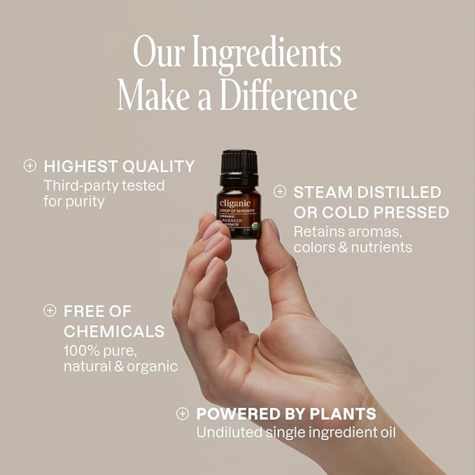 Cliganic Organic Essential Oils Gift Set (Top 4 - The Basics - Pack of 2), 100% Pure Natural Aromatherapy - Peppermint, Eucalyptus, Tea Tree & Orange