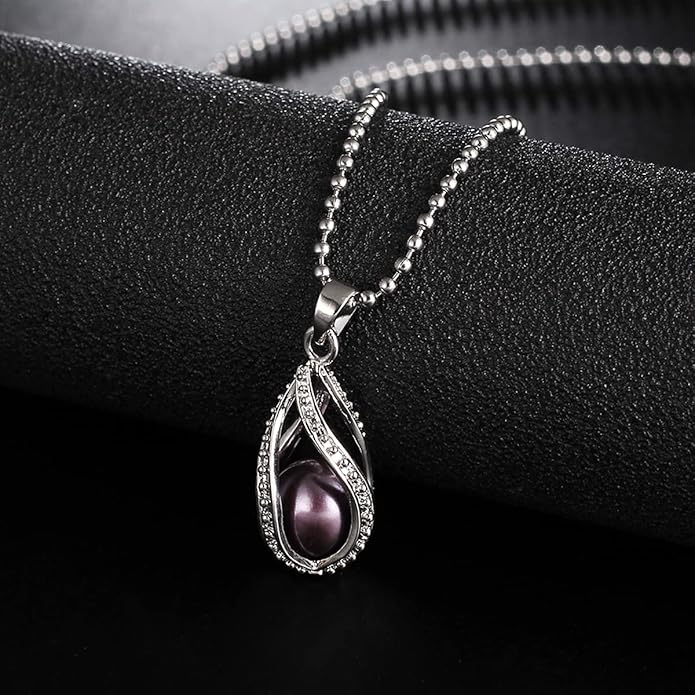 Mixed Pearl Cage Locket Pendants Set, Essential Oil Diffuser DIY Necklace Bracelet Jewelry Making Craft, Bulk Beads Aromatherapy Diffuser Charms Gifts for Women Girls