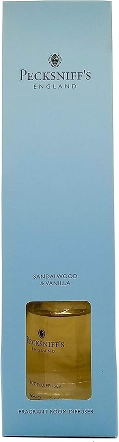 Pecksniff's England Sandalwood & Vanilla Fragrant Room Diffuser 100 ml/3.3 Fl.Oz. from England