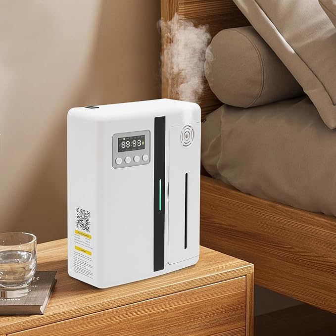 Cold Air Scent Diffuser, 6.7Oz Scent Air Machine with Removable Oil Bottle, 35dB Low Noise Fragrance Machine with Bluetooth, for Home, Hotel, Bar, Club, Store, Vintage Store