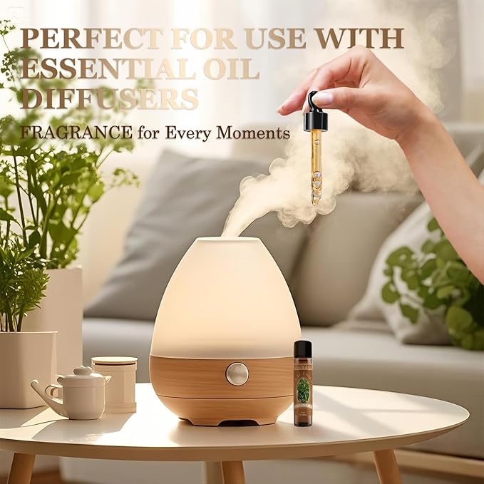Vetiver Essential Oil 10ML - 100% Pure and Natural Therapeutic Grade Oils for Aromatherapy Diffuser - 0.34 Fl Oz/Vetiver