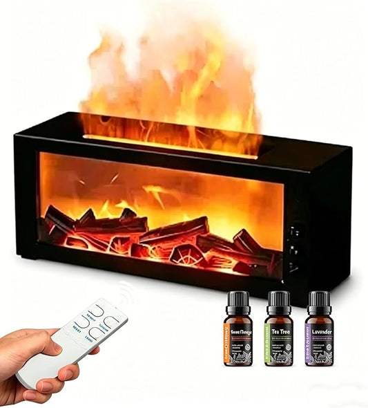 Essential Oils Diffuser with Remote Control- Aromatherapy Aroma Humidifier, Upgrade 7 Colors Noiseless -Quiet Ultrasonic Aromatherapy Device with 7-Color LED Night Light Home