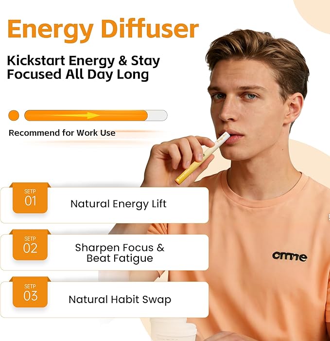 Herbal Diffuser Duo, Detox and Energy Diffuser Pens with Extract of Mullein, Natural Caffeine and Other Biotanicals, 100% Natural Swap - Up to 600 Uses (Varies by Usage), Home & Work Duo