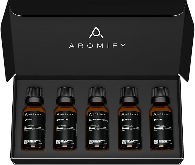 Diffuser Oil Gift Set, 20ml / 0.67 fl oz. Oil Set, Hotel Scent Diffuser Oil, Hotel Fragrance Oil for Diffuser, 5 Pack of Essential Oils, Scents Inspired by Luxury Hotels