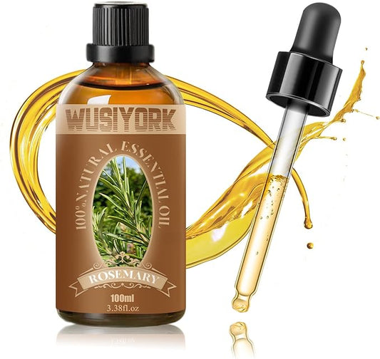 Rosemary Essential Oil 100ML - 100% Pure and Natural Therapeutic Grade Oils for Aromatherapy Diffuser - 3.4 Fl Oz/Rosemary