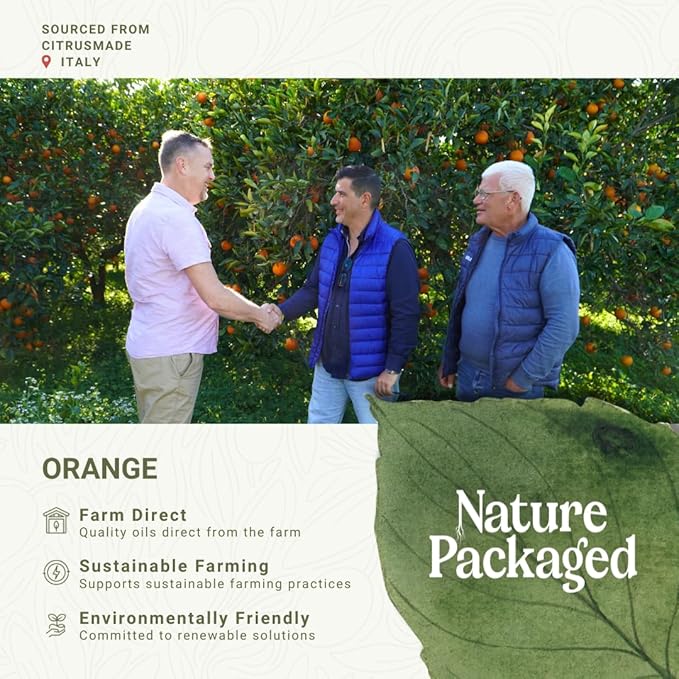 Orange Essential Oil - Direct from Citrusmade in Sicily- Aceite de Naranja Dulce for Home Care, Skincare $ Aromatherapy - Premium Therapeutic Grade (15ml)