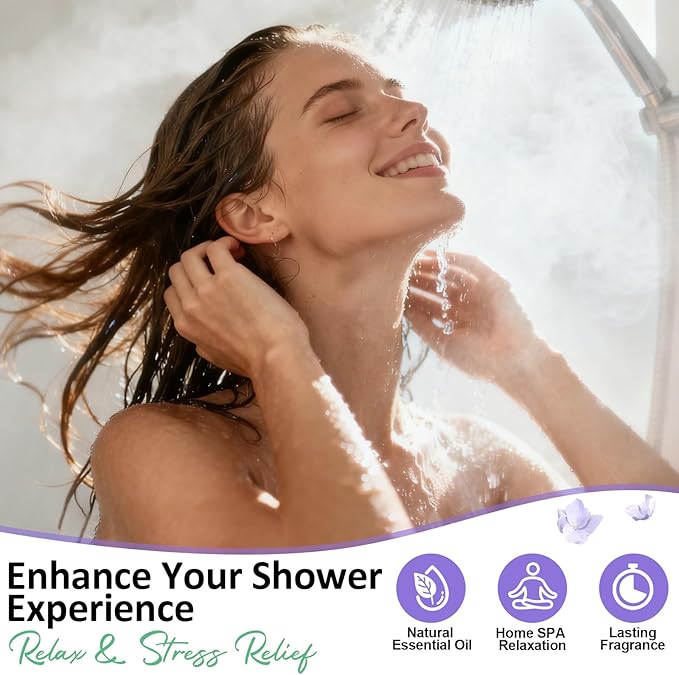 Shower Steamers Aromatherapy Birthday Gifts for Women - 8 Pcs Mothers Day Gifts for Mom Wife Daughter Grandma, Self Care with Natural Essential Oils Relaxation Home Spa Gift Set (Cream White)