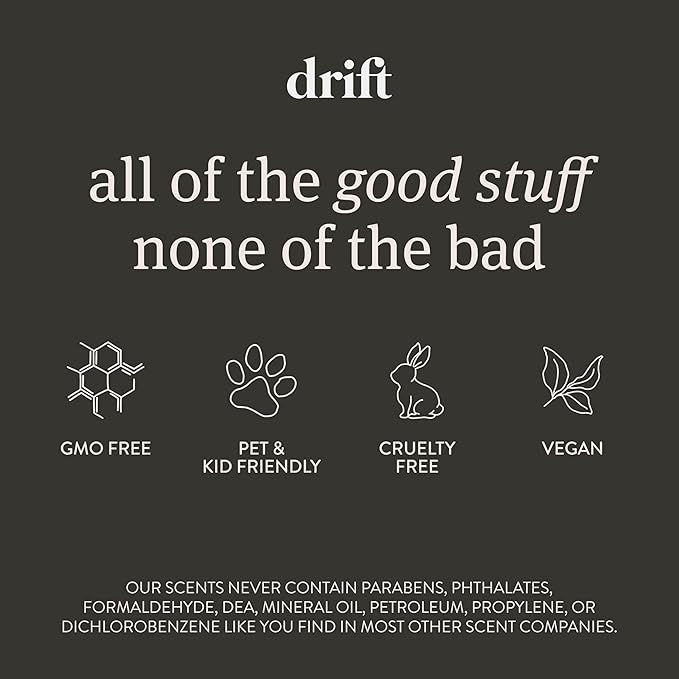 Drift Car Air Freshener - The Original Wood Air Freshener - Car Odor Eliminator - Long Lasting Scent - Auto Accessories - Metal Clip - Essential Oils - Clean Ingredients - Open Air Scent Starter Kit
